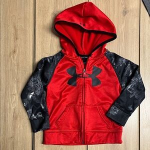 Under Armour Kids Hoodie in Red and Black